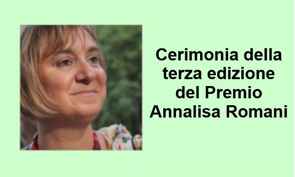 Terza edizione del Premio Annalisa Romani