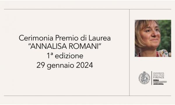 Cerimonia della prima edizione del Premio Annalisa Romani