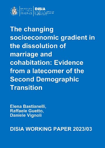 The changing socioeconomic gradient in the dissolution of marriage and cohabitation: Evidence from a late comer of the Second Demographic Transition