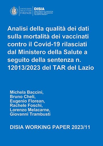 Analisi della qualità dei dati sulla mortalità dei vaccinati contro il Covid-19 rilasciati dal Ministero della Salute a seguito della sentenza n. 12013/2023 del TAR del Lazio