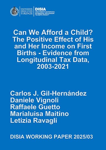 Can We Afford a Child? The Positive Effect of His or Her Income on First Birts - Evidence from Longtudinal Tax Data, 2003-2021