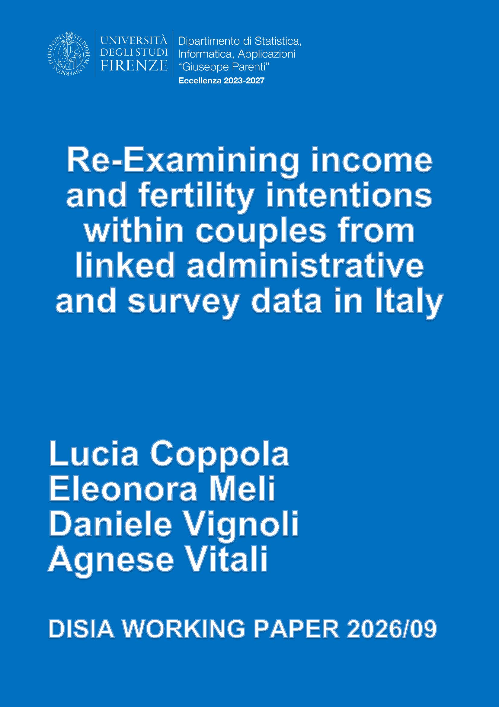 Re-Examining income and fertility intentions within couples from linked administrative and survey data in Italy
