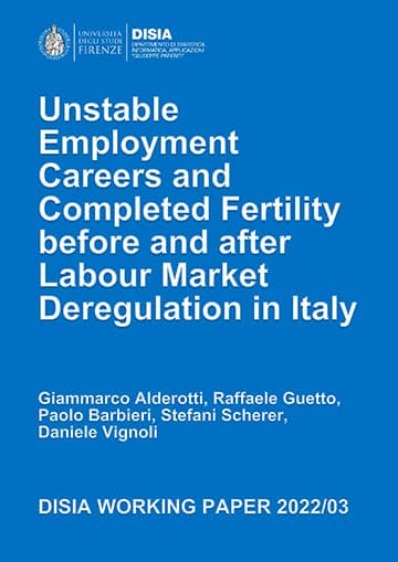 Unstable Employment Careers and Completed Fertility before and after Labour market Deregulation in Italy