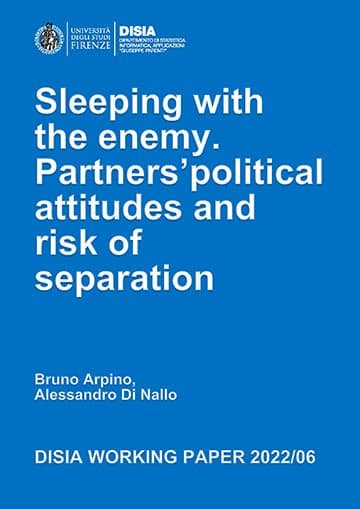 Sleeping with the enemy. Partner's political attitudes and risk separation