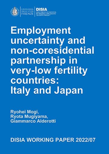 Employment uncertainty and non-coresidential partnership in very-low fertitility countries: Italy and Japan - cover