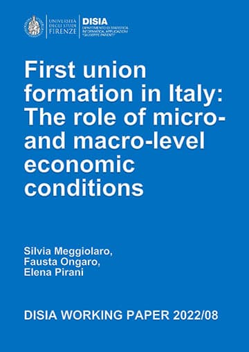 Firts union formation in Italy: The role of micro- and macro-level economic conditions
